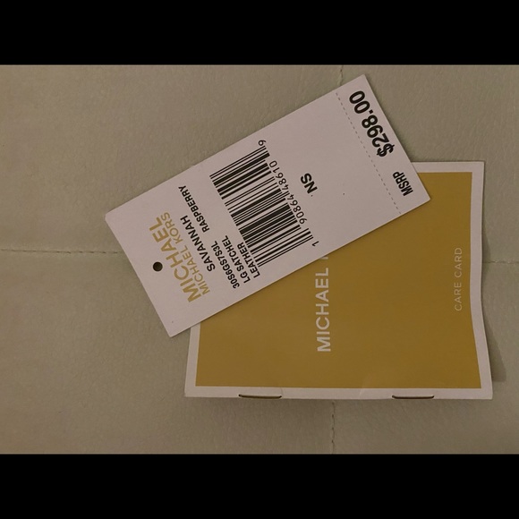 Michael Kors Raspberry Savannah Satchel - Picture 6 of 6